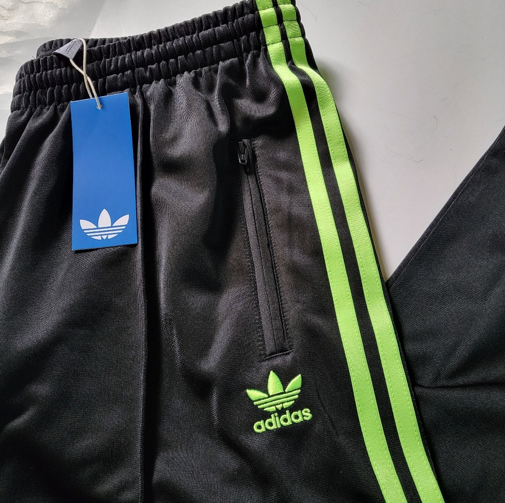 Adidas originals Firebird track pants Womens size L XL BLACK - Picture 3 of 9